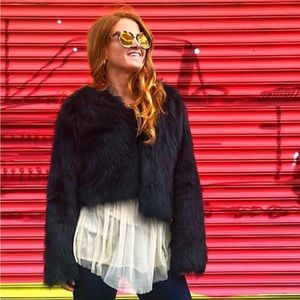 Free People Faux Fur Coat